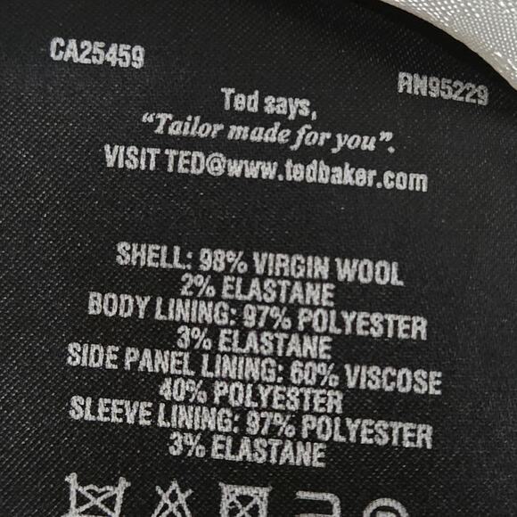 Ted Baker Cerisa Pant Suit Set Navy Blue Blazer Virgin Wool Power Career Work 4 - Picture 16 of 16